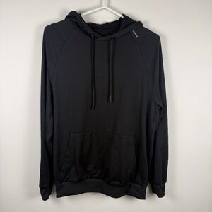 ✨ 3 for $20 Domyos Mens Black Athletic Hoodie Pullover‎ Kangaroo Pocket Raglan L